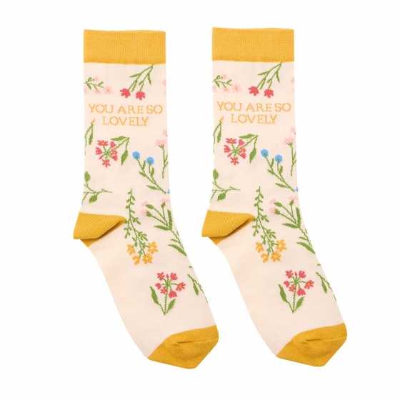 Chaussettes "You are so lovely" - The Cottage Garden