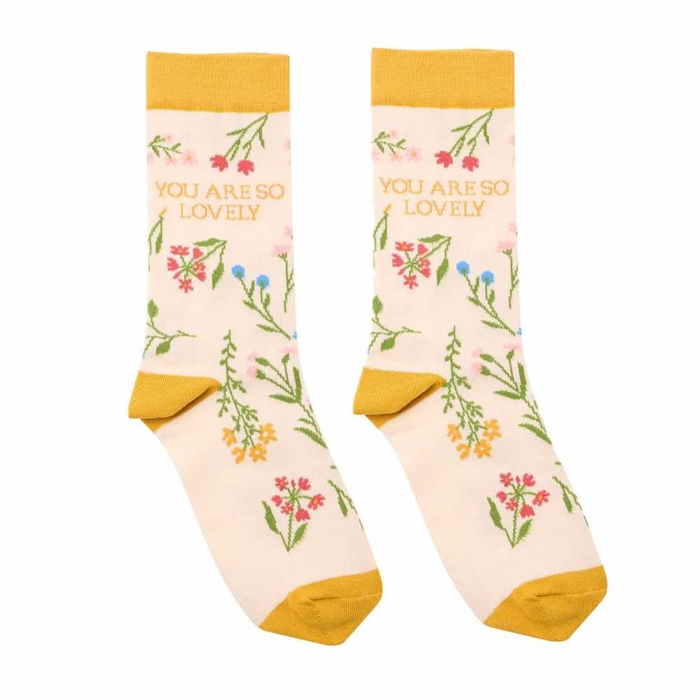 Socken "You are so lovely" - The Cottage Garden