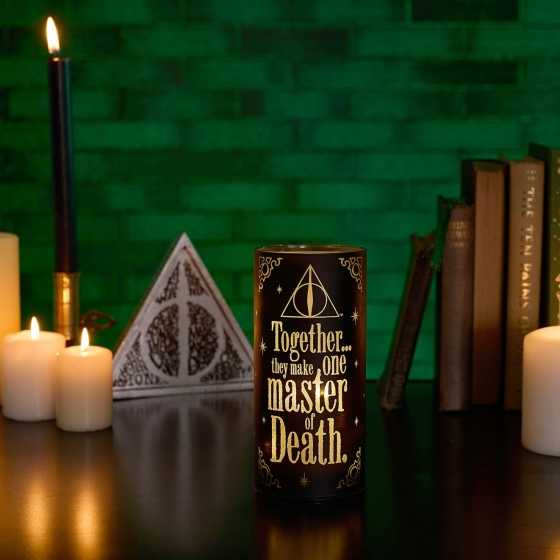 Tube lumineux Harry Potter Dark Arts de Warner Bros. Motif Reliques de la Mort