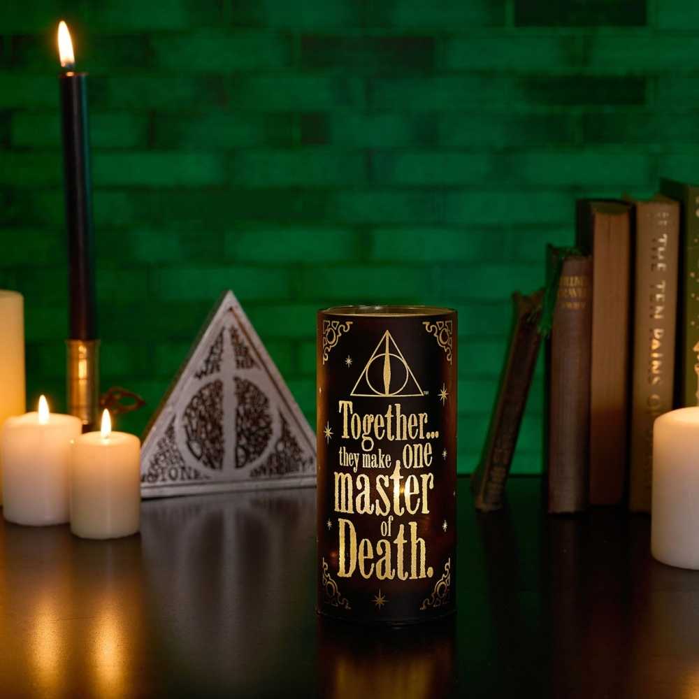 Tube lumineux Harry Potter Dark Arts de Warner Bros. Motif Reliques de la Mort