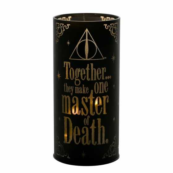Tube lumineux Harry Potter Dark Arts de Warner Bros. Motif Reliques de la Mort