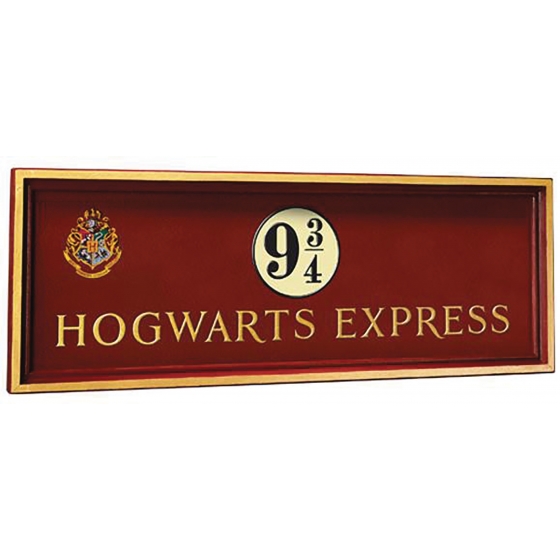 Plaque Poudlard express quai 9 ¾ - Harry Potter