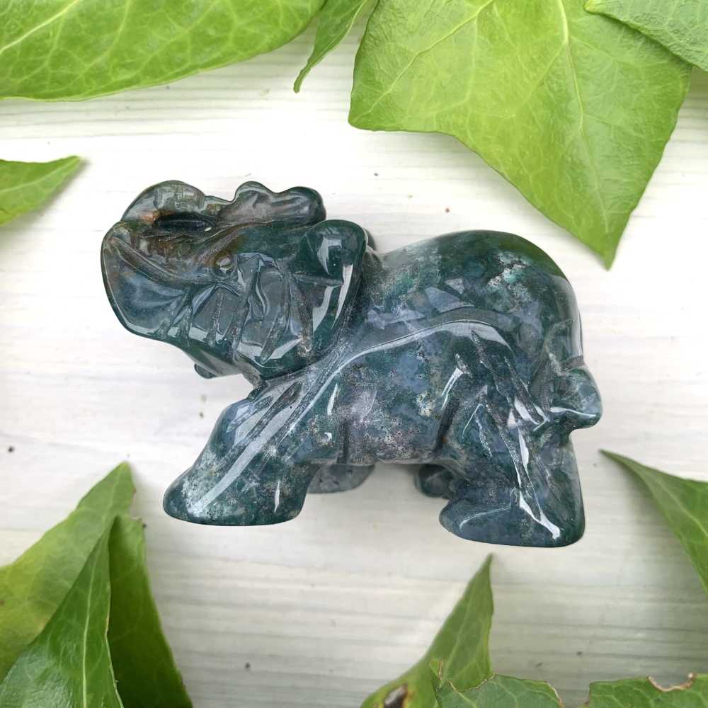 Elefant aus indischem Achat - Gleichgewicht und innere Harmonie