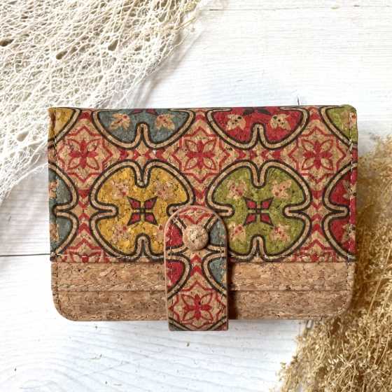 Geldbörse aus Kork mittlere Grösse clover