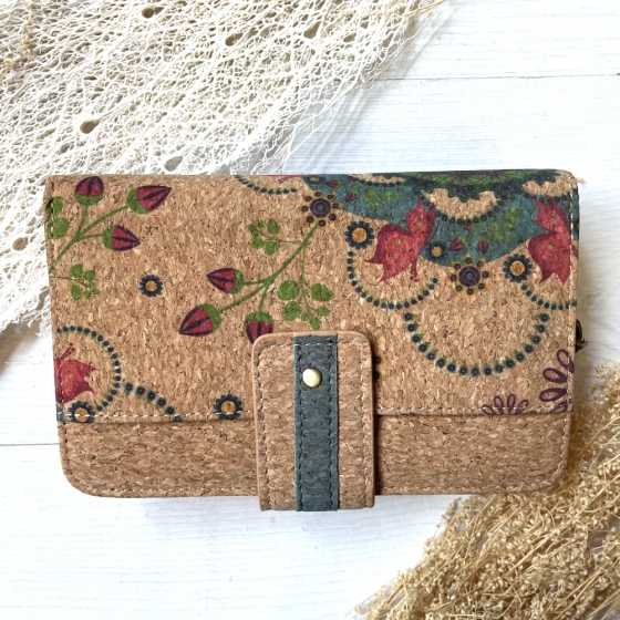 Korkgeldbörse Schmetterlinge