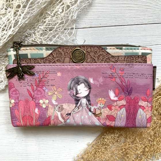 Sweet Candy Brieftasche mit dekorativen Fransen