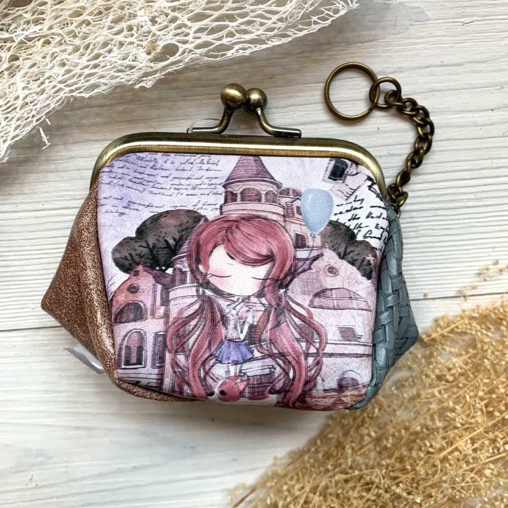 Porte-monnaie porte-clés compact