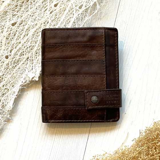 Portefeuille Qaus marron - Stamp