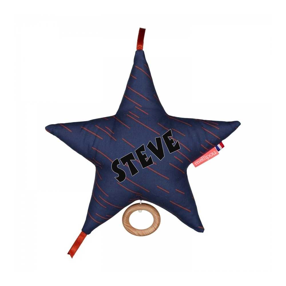 Stevie Wonder - Justin Star Musical Kissen- I - Just Called - Mellipou, personalisierbar, Geschenk zur Geburt