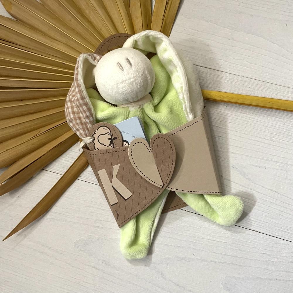 Kuscheltier Lappen grün Kaninchen - Keptin-Jr