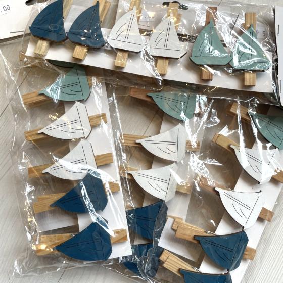 lot de 6 pincettes en bois...