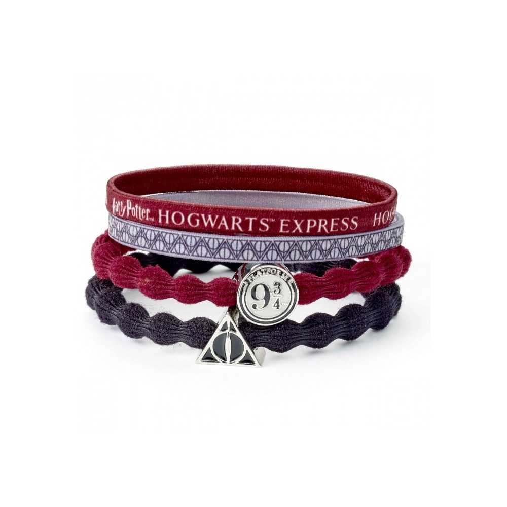 Set d'élastiques pour cheveux officiel Harry Potter 9 ¾ / Les reliques de la mort