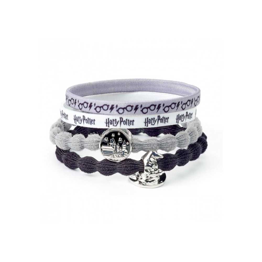 Set d'élastiques pour cheveux Poudlard et Choixpeau - Harry Potter