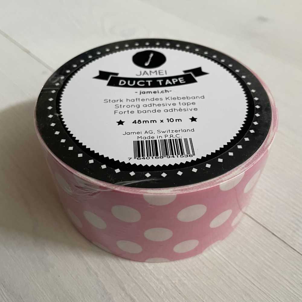 Ruban adhésif - Pois rose - Jamei Duct Tape