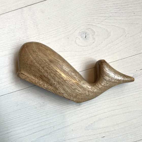 Baleine décorative en bois de manguier