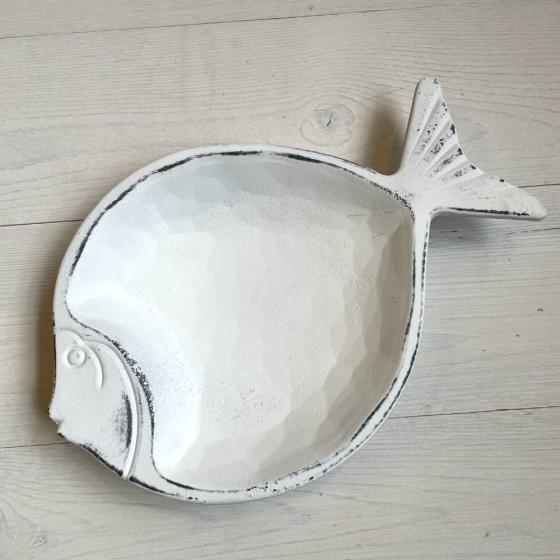 Plat décoratif poisson en bois