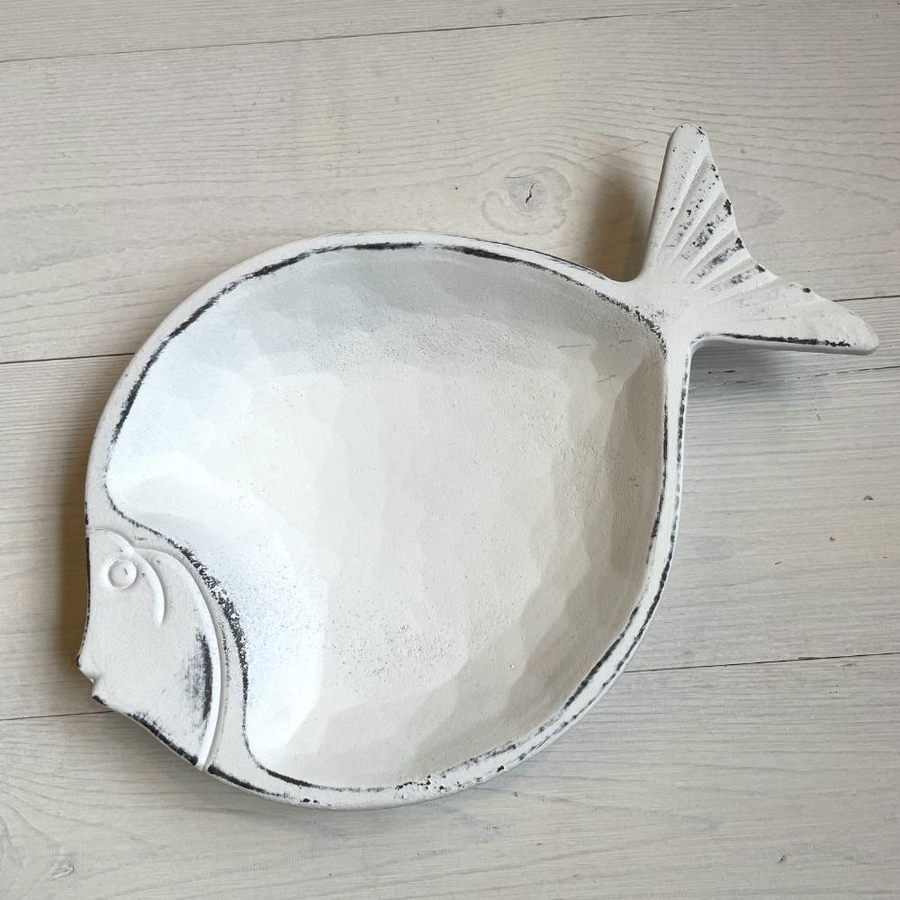 Plat décoratif poisson en bois