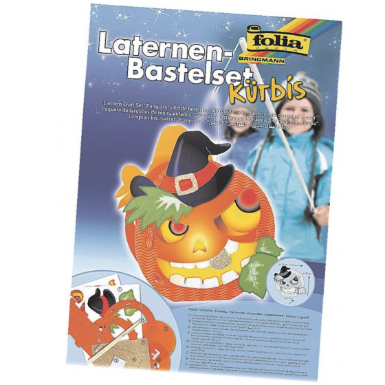 Folia Laternen-Bastelset Kürbis