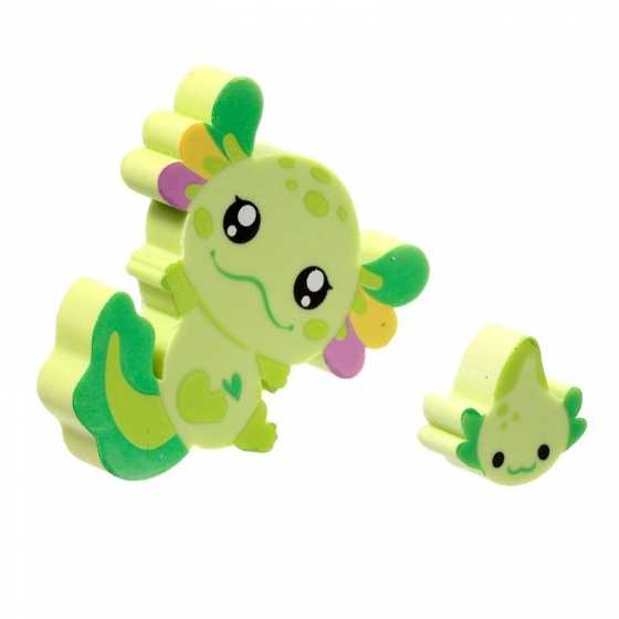 Lot de 2 Gommes - Axolotl (Salamandre)