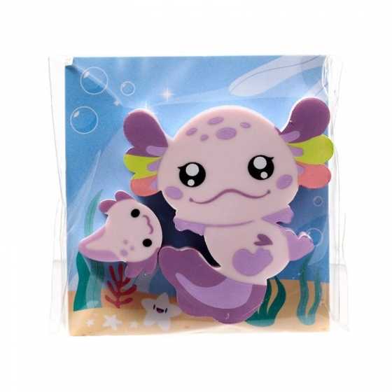Lot de 2 Gommes - Axolotl (Salamandre)