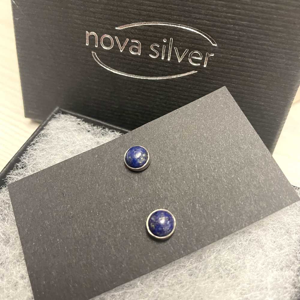 Lapis Lazuli-Ohrstecker 6mm