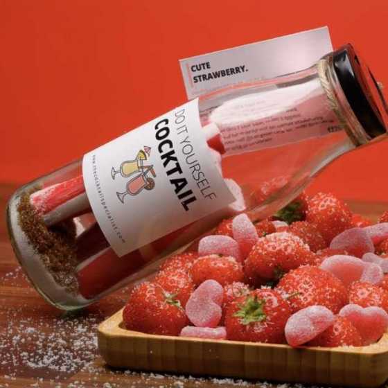 Cocktail Diy - Cute strawberry