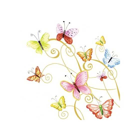 Servietten Schmetterlinge