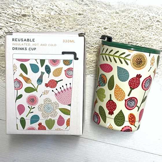 Tasse Thermique Fleurs