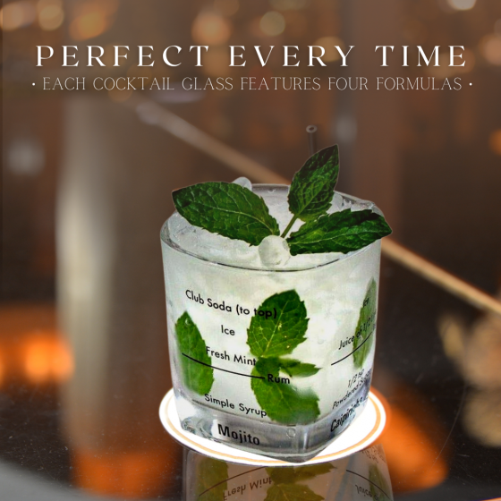 Set aus 4 Cocktailgläsern