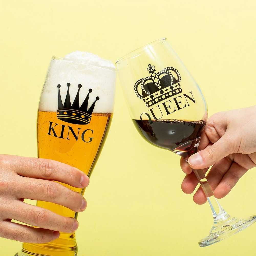 Ensemble de verres, King & Queen