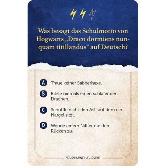 Kartenspiel: Das inoffizielle Quiz für Harry Potter-Fans