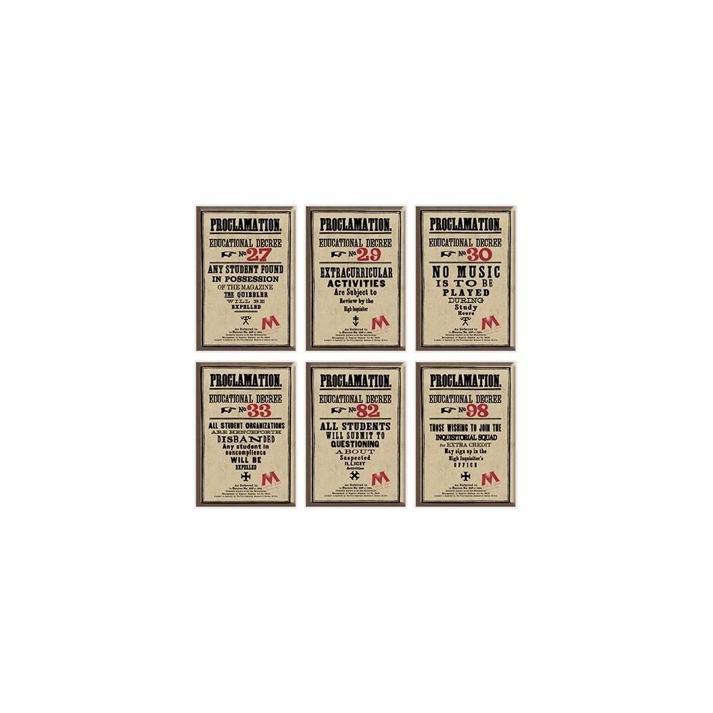 Set de 6 magnets - Proclamations - Harry Potter