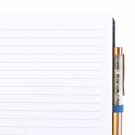 Journal Night Owl avec stylo en sodalite