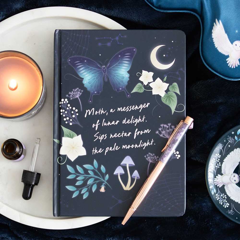 Midnight Moth Journal mit Amethyst-Stift