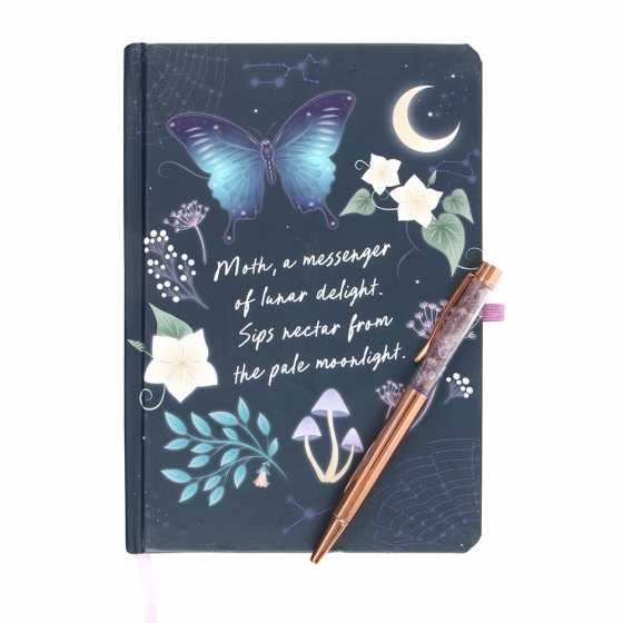 Midnight Moth Journal mit Amethyst-Stift