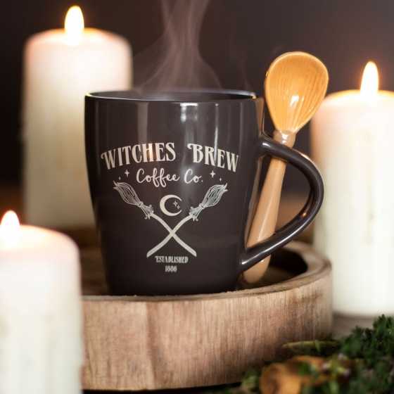 Ensemble tasse et cuillère Witches Brew Coffee Co.
