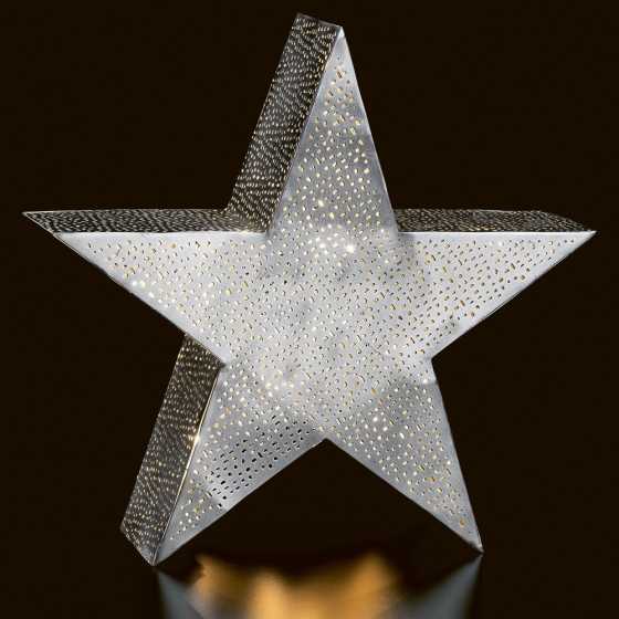 Grande étoile led en métal