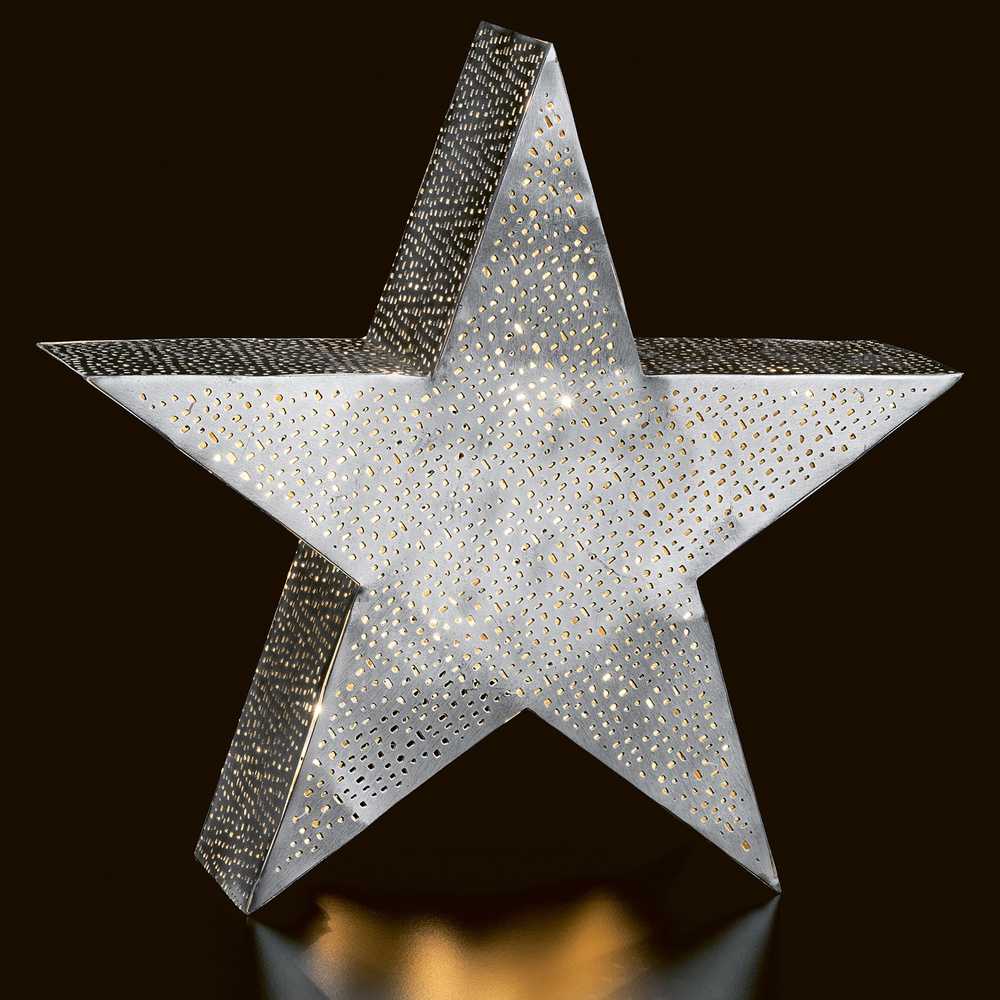 Grande étoile led en métal