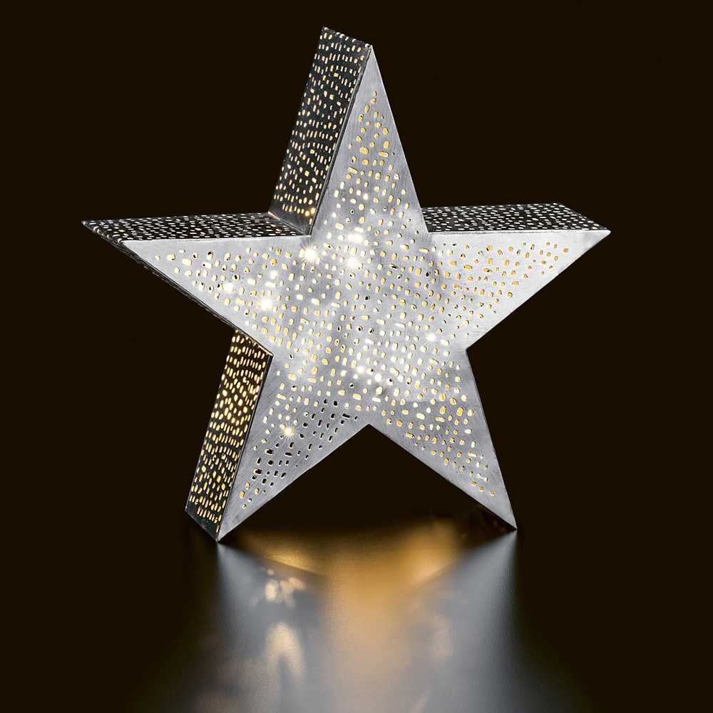 Etoile led en métal