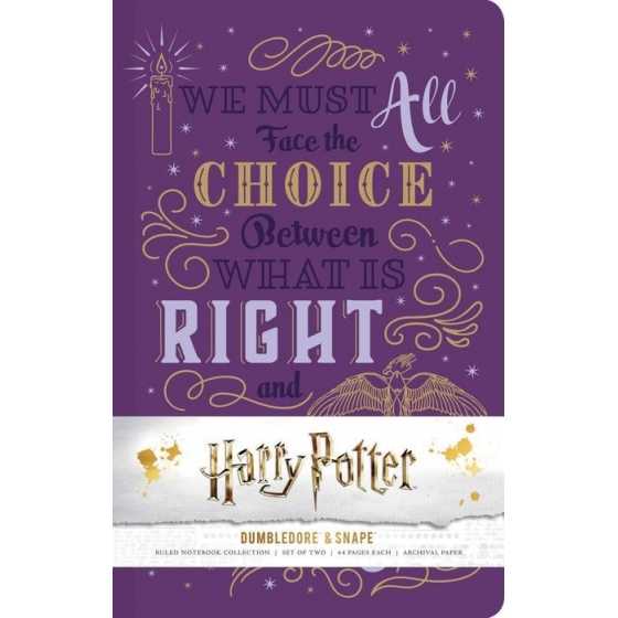 Notizbuch-Set der Charaktere: Albus Dumbledore und Severus Snape - Harry Potter