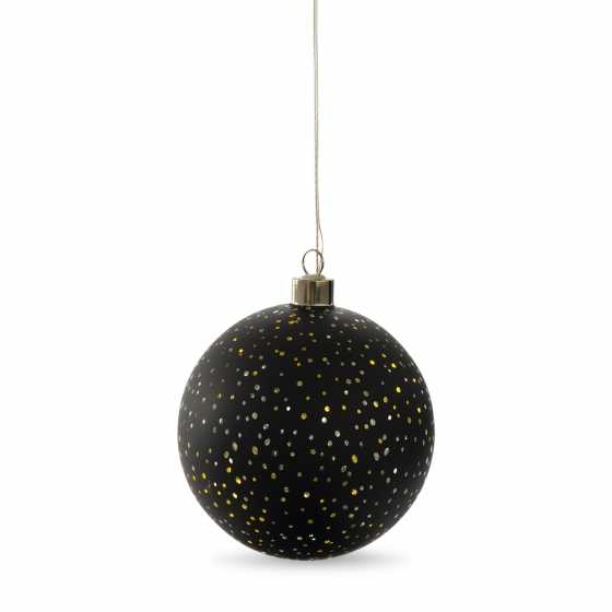 Hängeleuchte Glaskugel LED schwarz