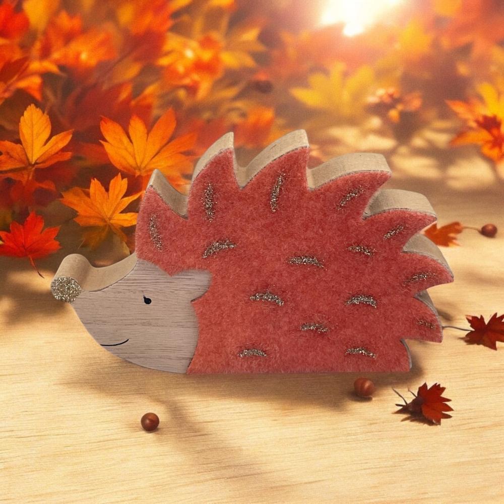 Igel aus Holz und Filz - Klein
