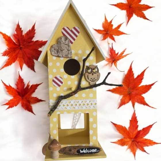 Deko-Häuschen Eule
