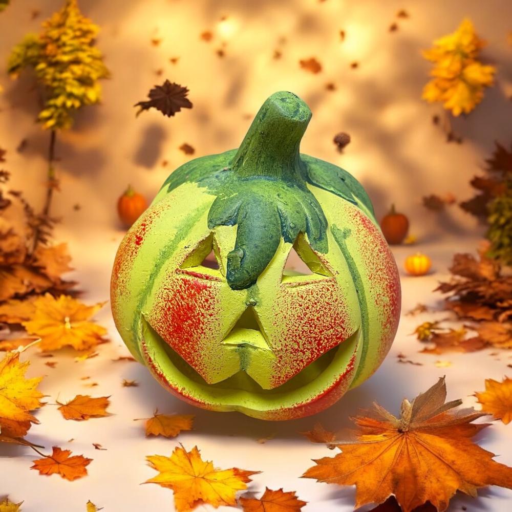 Petite courge photophore Halloween - jaune