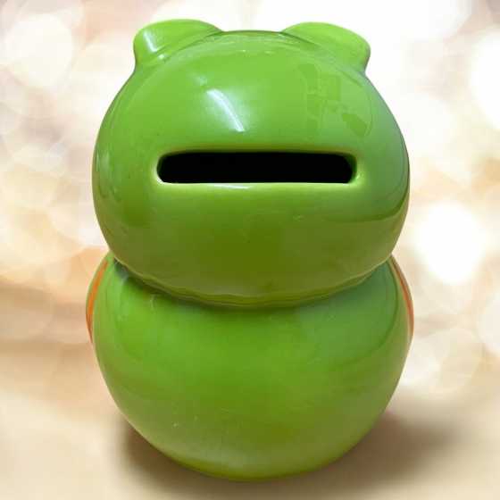 Tirelire hibou petite - Vert