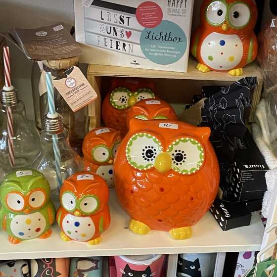 Tirelire hibou petite - Orange