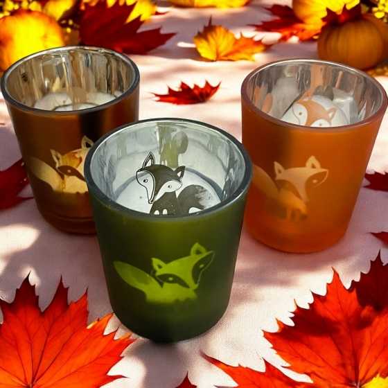 Kleines Windlicht Fuchs