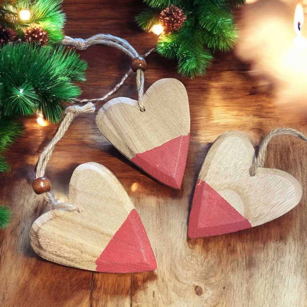 Petit coeur en bois à suspendre
