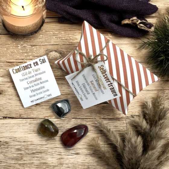 „Selbstvertrauen“ - Set aus 3 Steinen