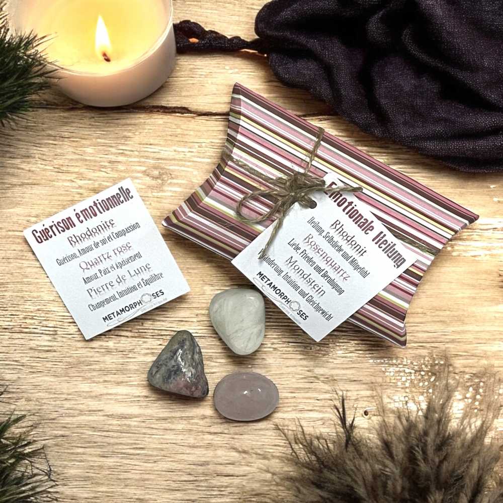 "Guérison Émotionnelle" - Set de 3 pierres
